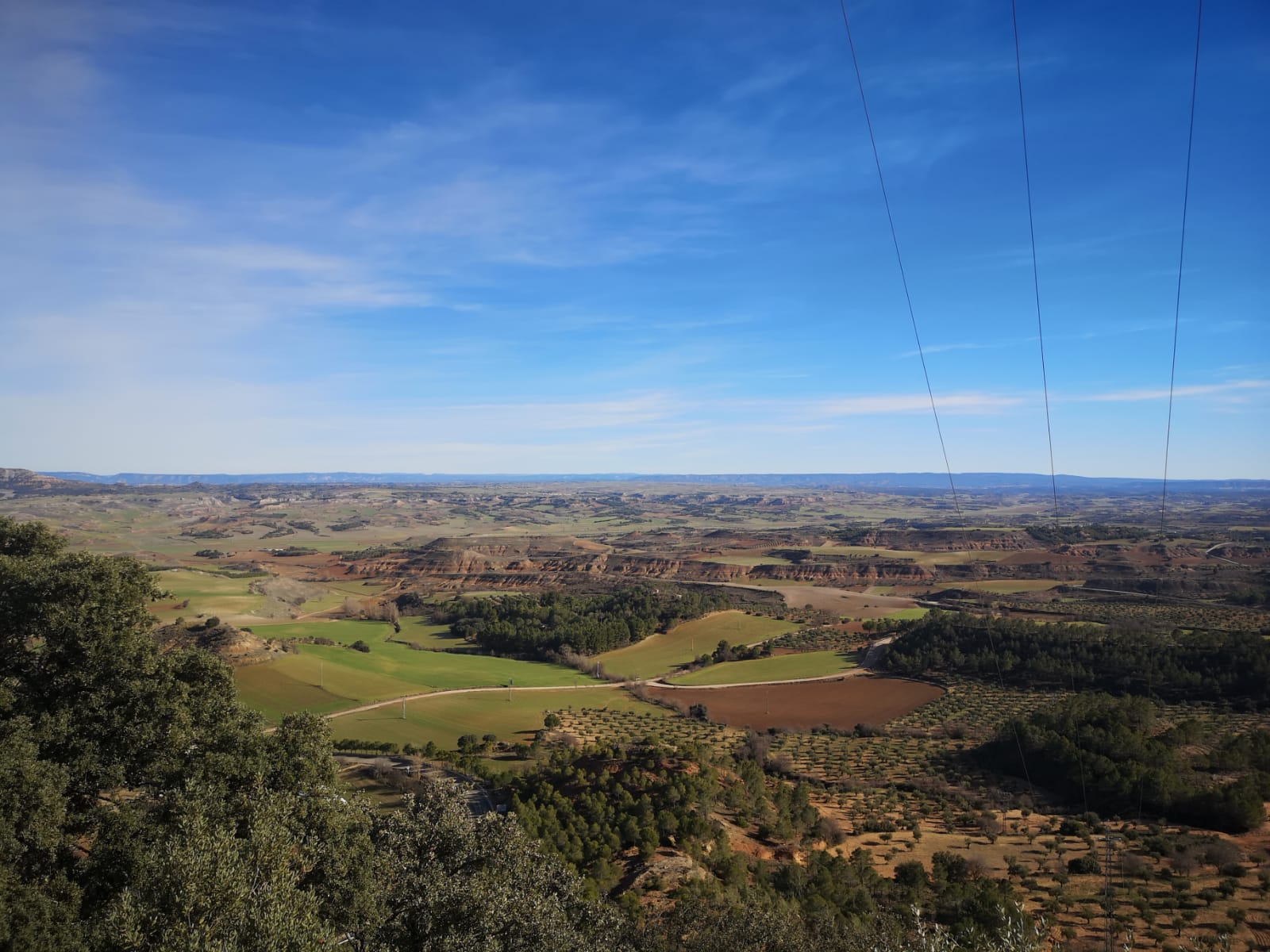 Vistas de la Alcarria desde la ermita de la Virgen del Monte de La Peraleja.