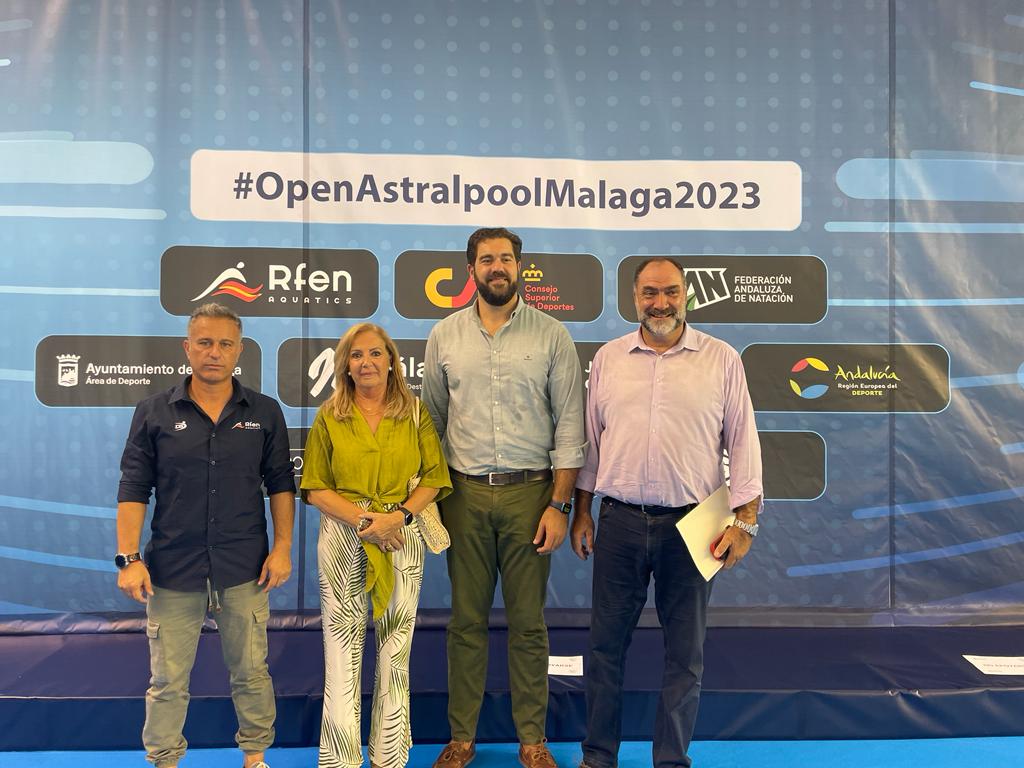 Presentación del Campeonato de España absoluto y júnior de natación, que se celebra en Málaga