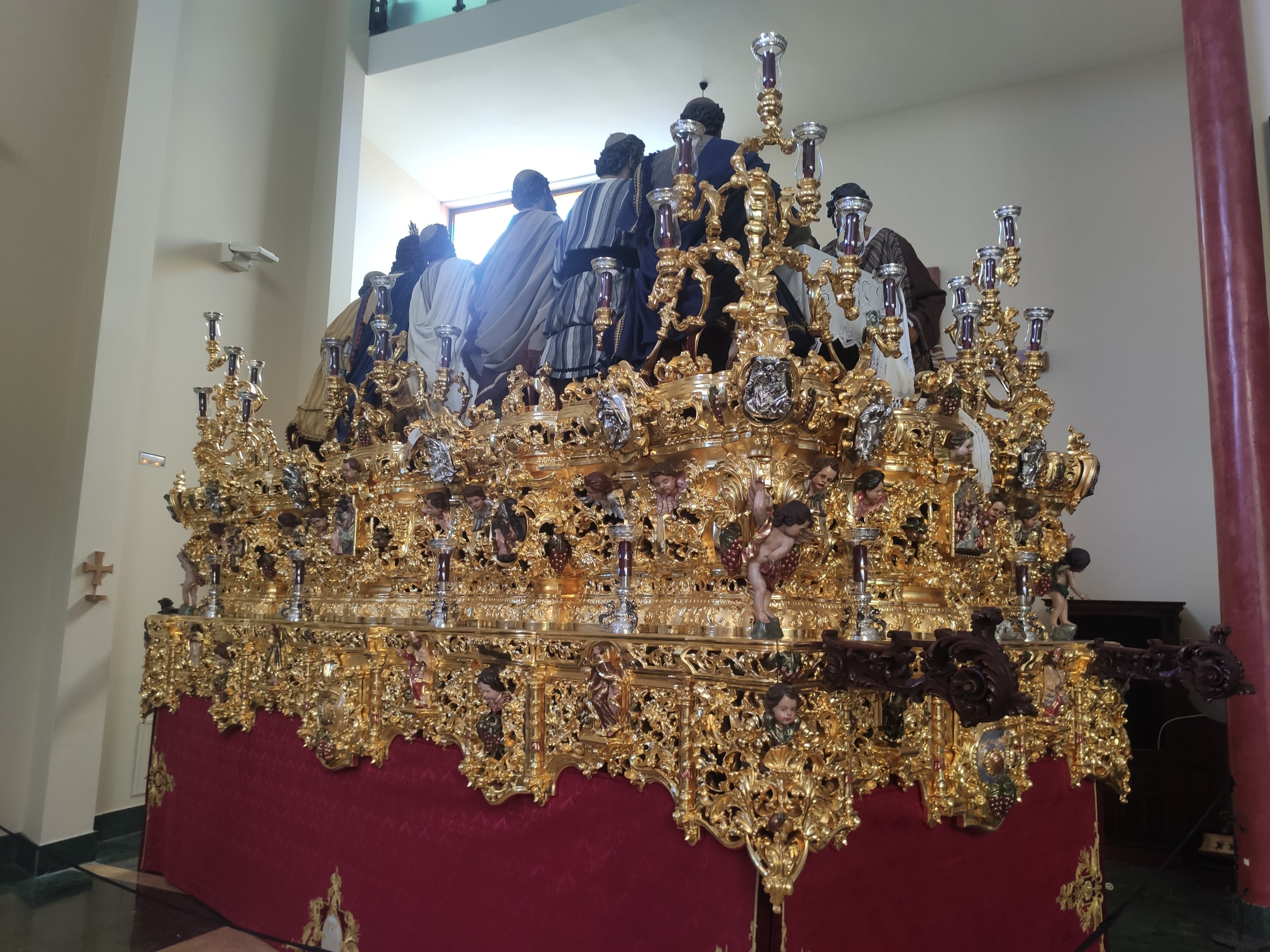 Paso procesional de la Santa Cena de Jaén.