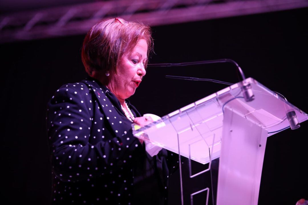Amparo Miret en su discurso de la gala FAES