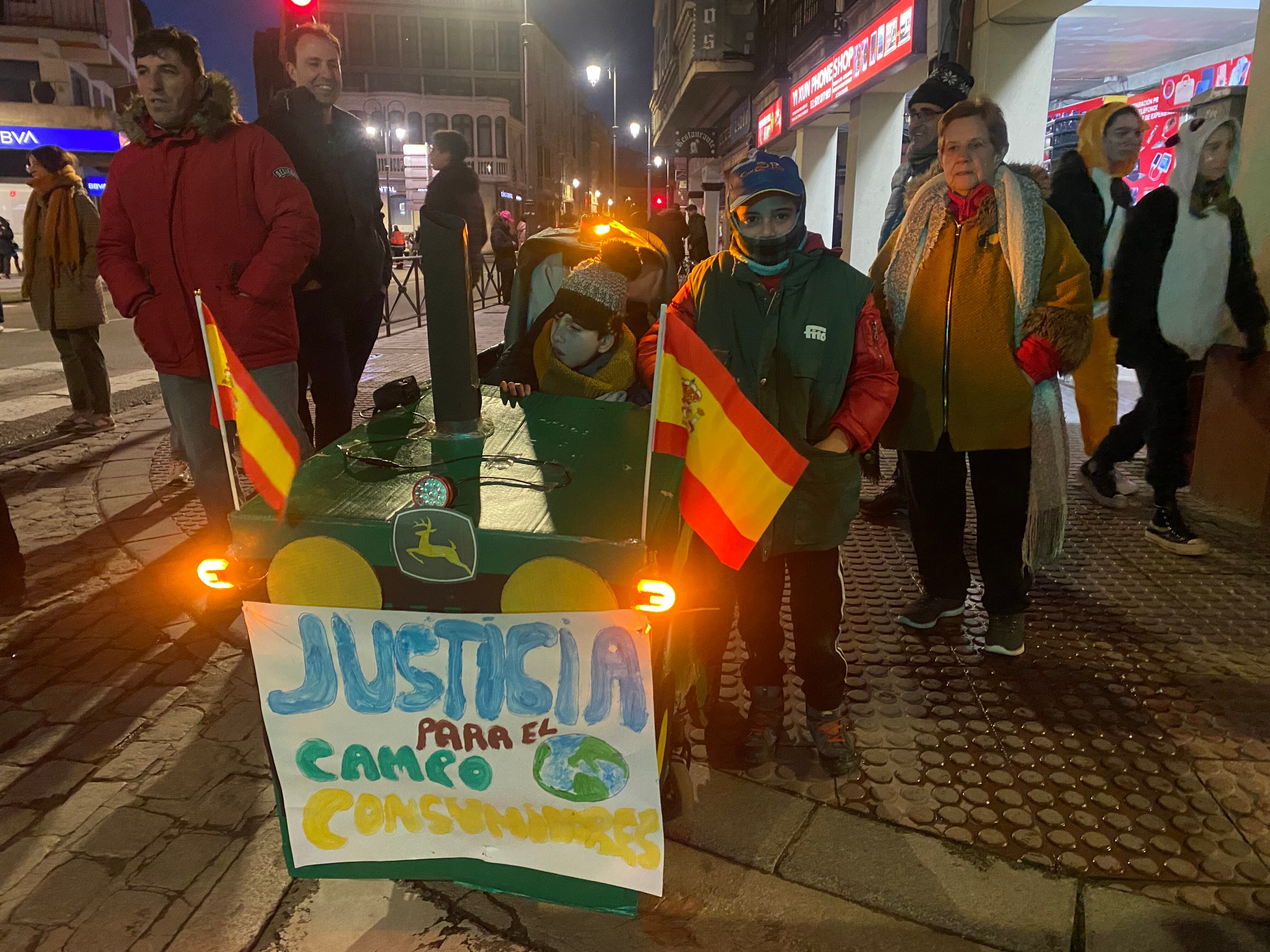 Las reivindicaciones del campo, también en el desfile