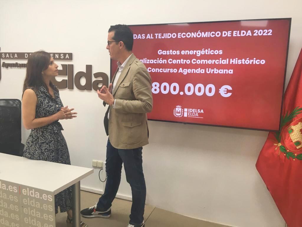 Alfaro e Ibáñez en rueda de prensa en Elda