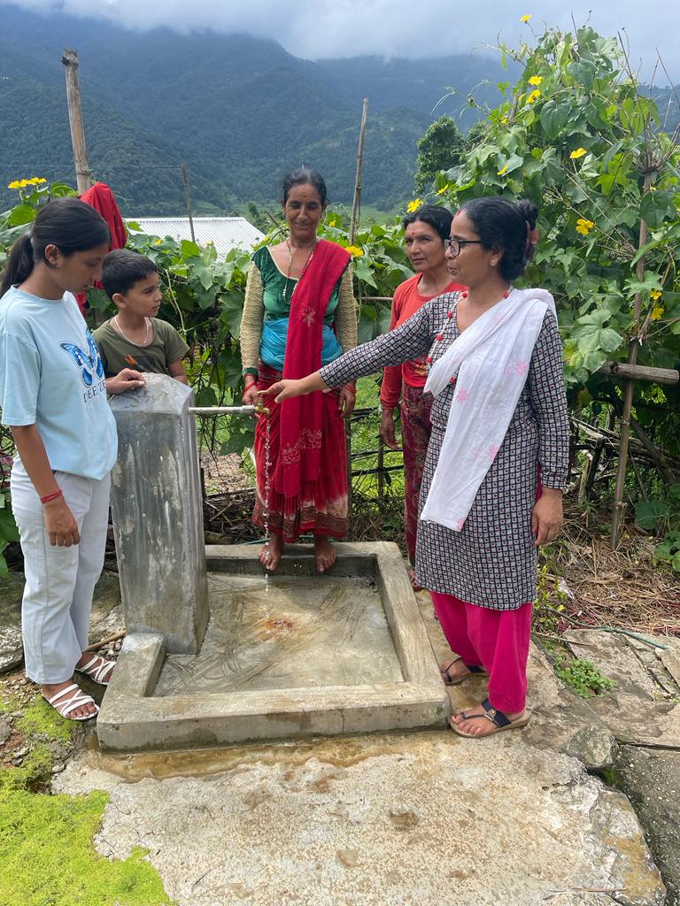 Uno de los proyectos subvencionados en una zona rural de Nepal