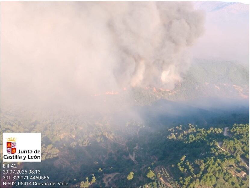 Incendio Mombeltrán./JCYL