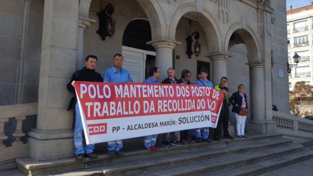 Jornada de huelga en la basura de Marín