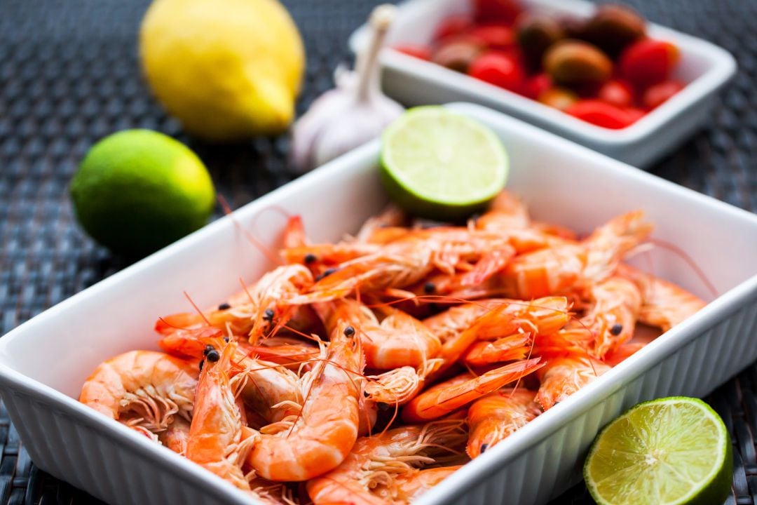 Las gambas y las quisquillas son los alimentos que más se repiten en las mesas alicantinas durante la Nochebuena