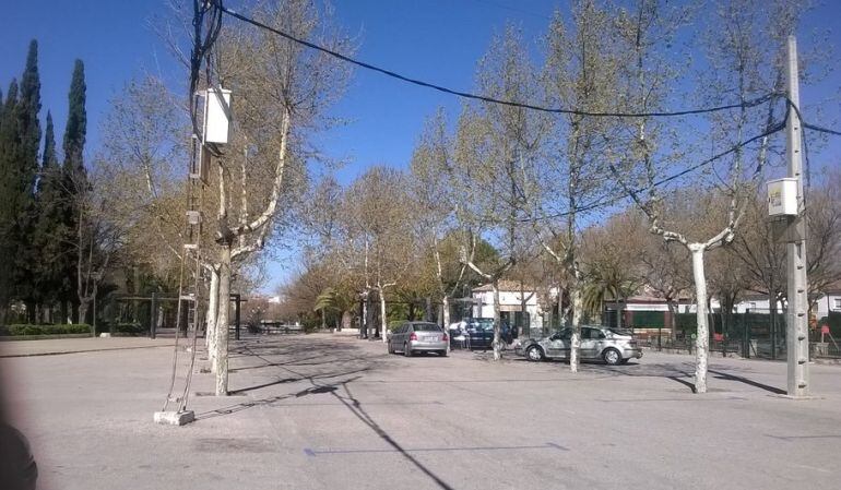 Parque de Torredonjimeno donde ocurrió el suceso