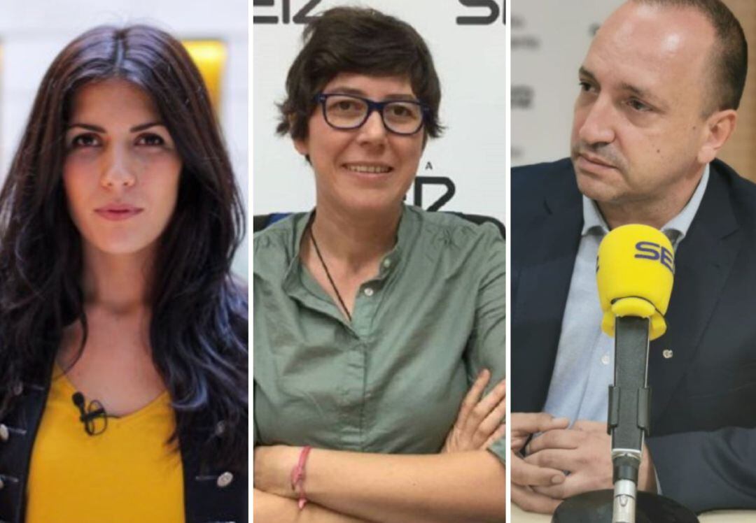 Naiara Davó, Pilar Lima y Rubén Martínez Dalmau