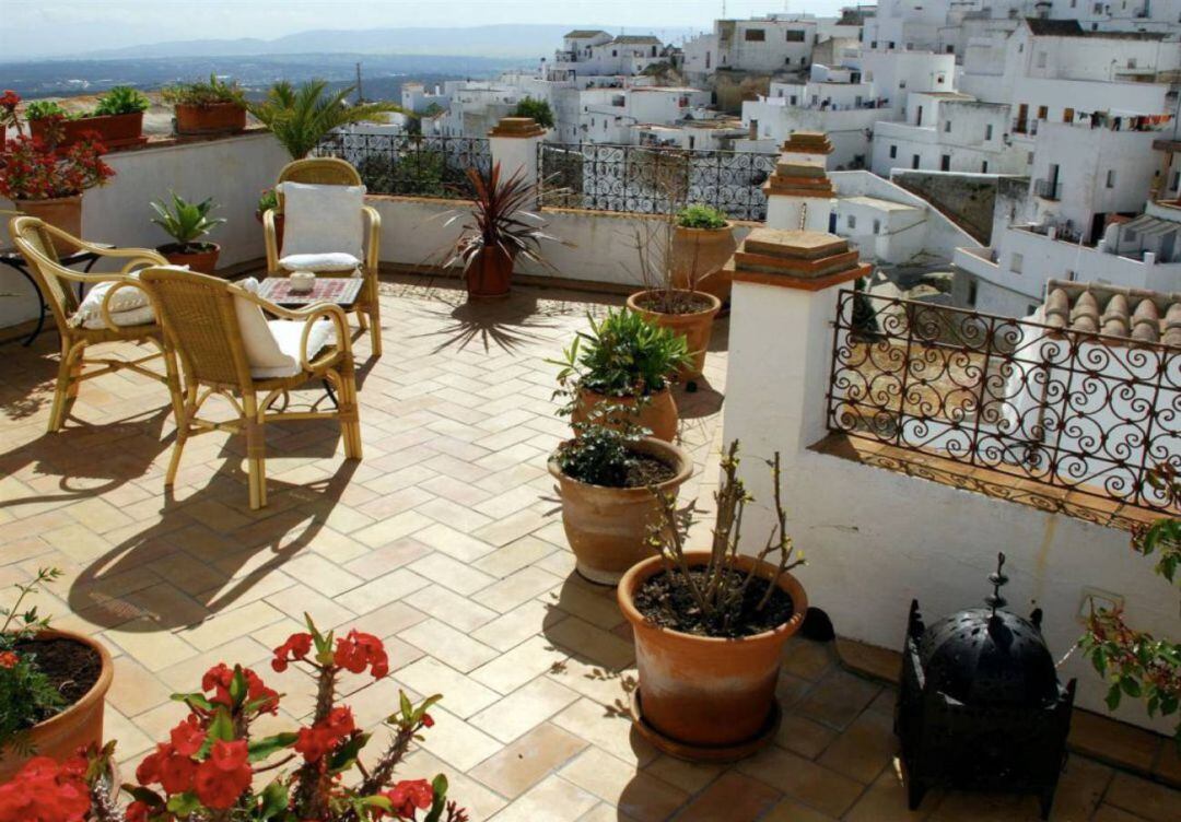 Terraza de un alojamiento rural de la provincia