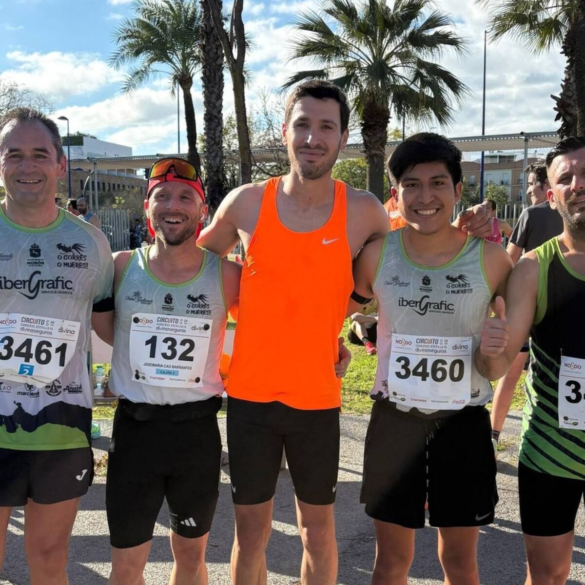 Buena actuación de los corredores de O Corres o Mueres en Sevilla y Setenil de las Bodegas