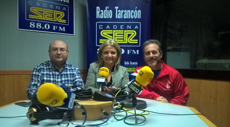 Vicente García, María Jesús Bonilla y Luis Loeches.