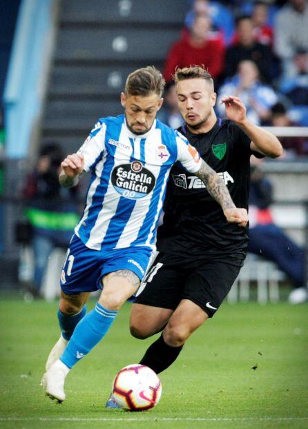 Fede Cartabia y Ontiveros en un momento del partido