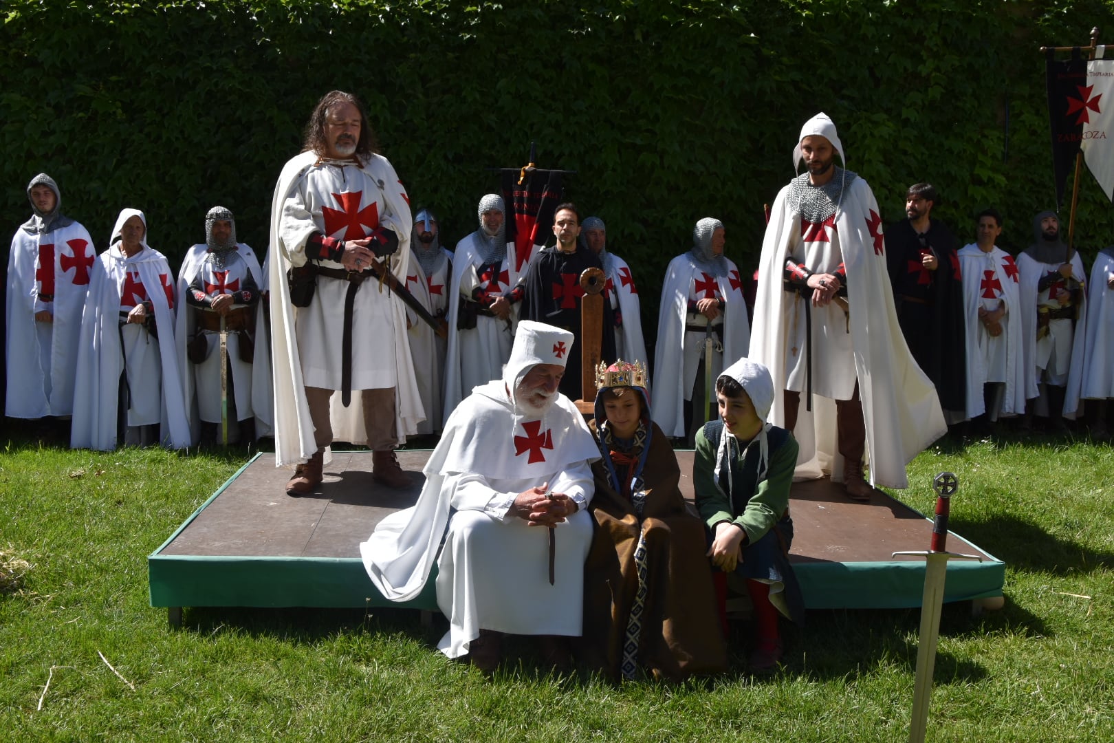 Una de las recreaciones del Homenaje a Guillem de Mont-rodón