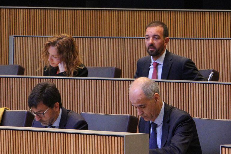 El ministre d'Ordenament Territorial, Jordi Torres, durant la sessió de control al Govern.