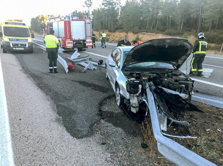 Aparatoso accidente de tráfico en las carreteras de nuestro país