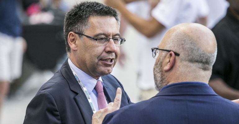 Josep María Bartomeu, durante la gira estadounidense del Fútbol Club Barcelona