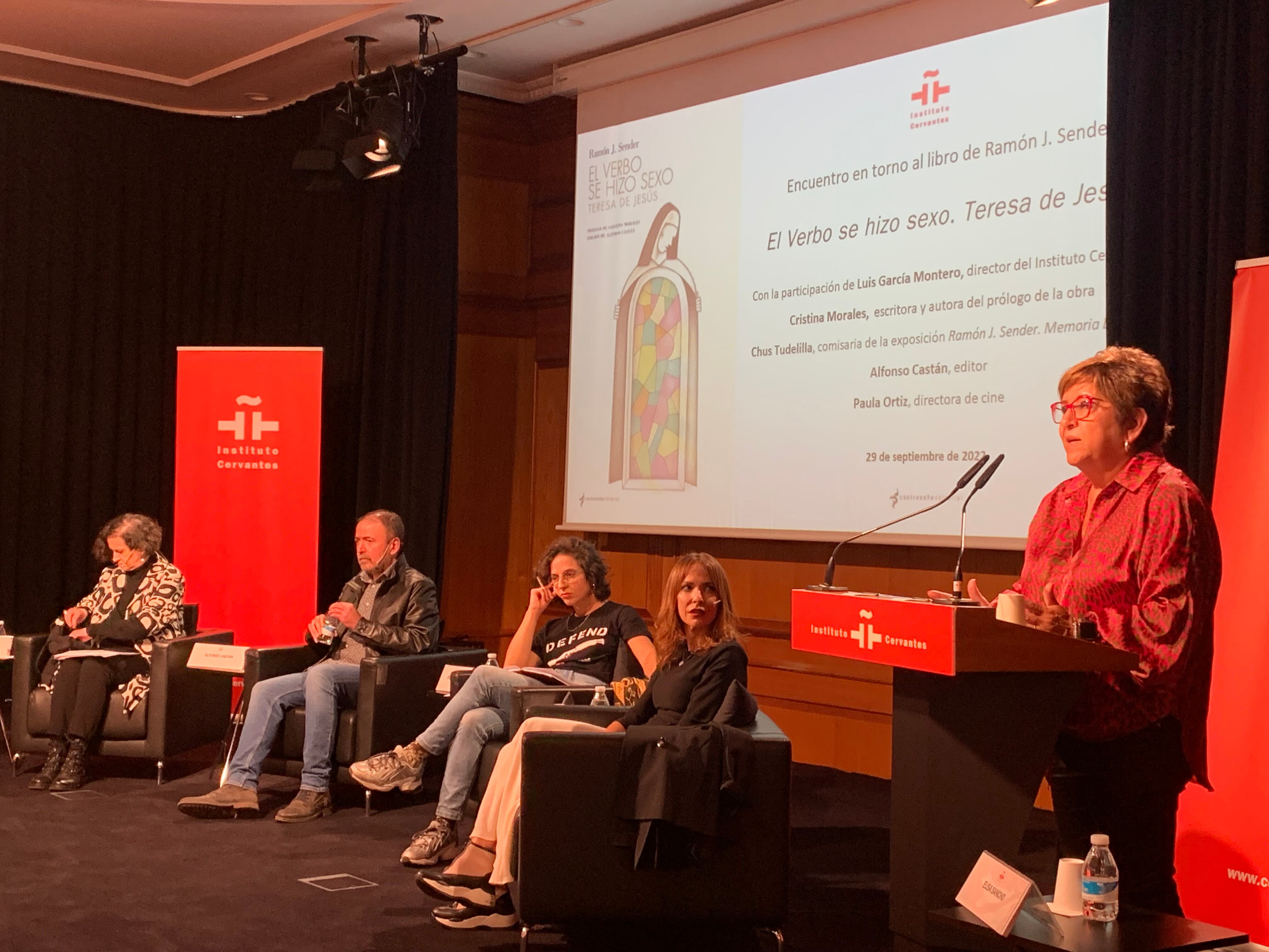 Elisa Sancho durante su intervención
