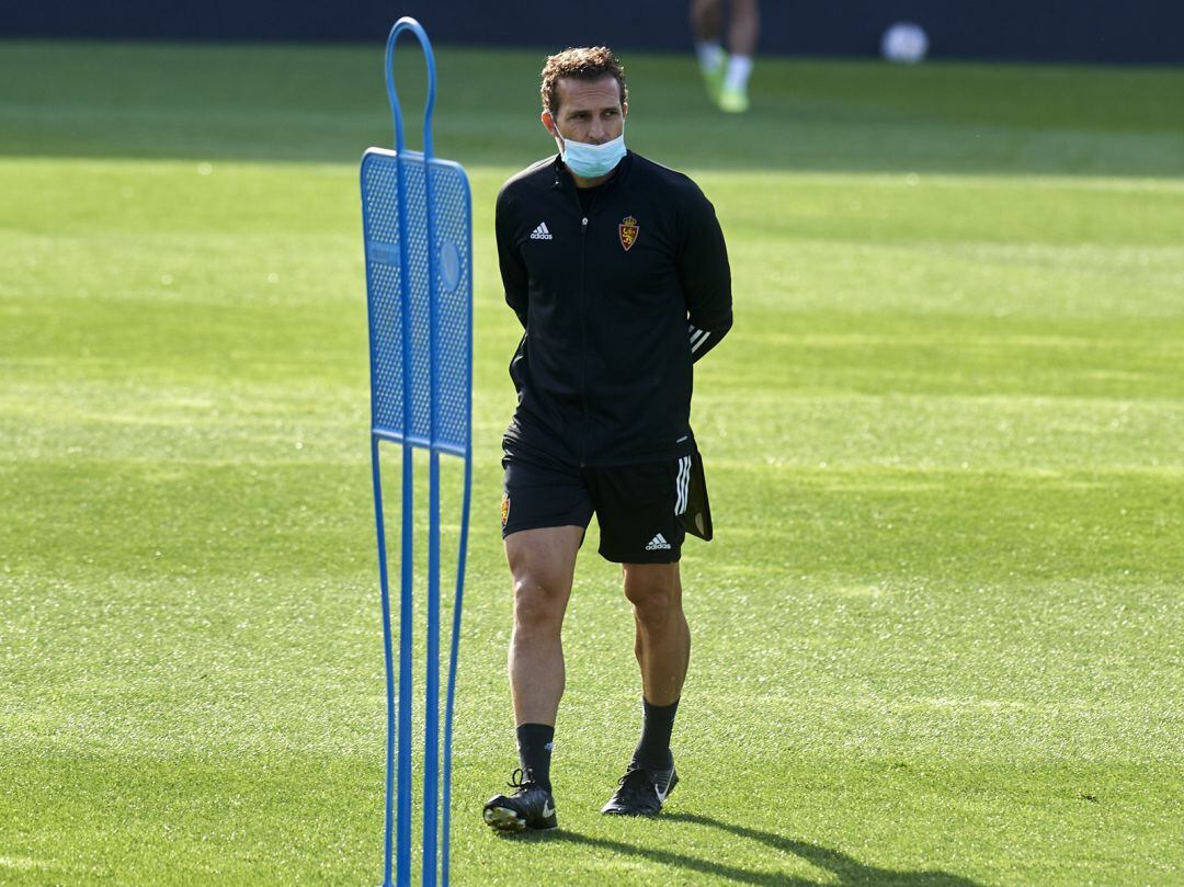 Baraja, durante un entrenamiento en la Ciudad Deportiva