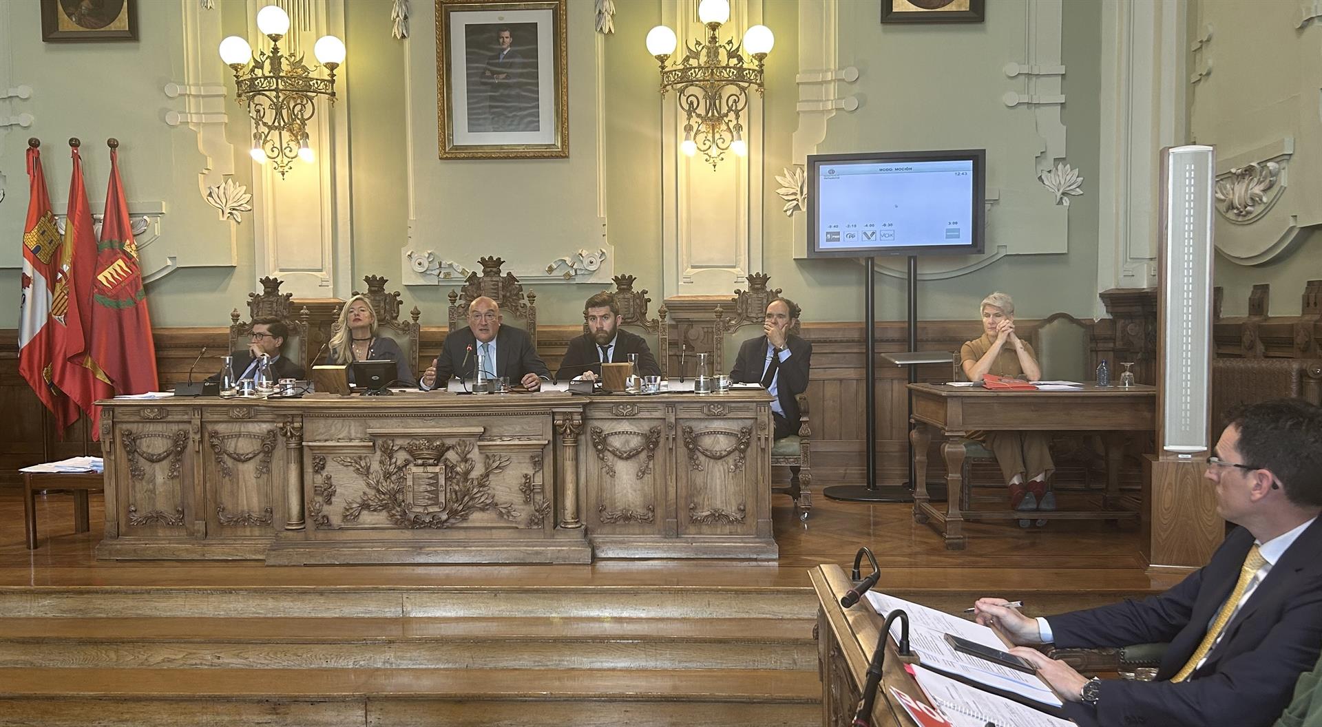 Imagen de archivo. Pleno del ayuntamiento de Valladolid