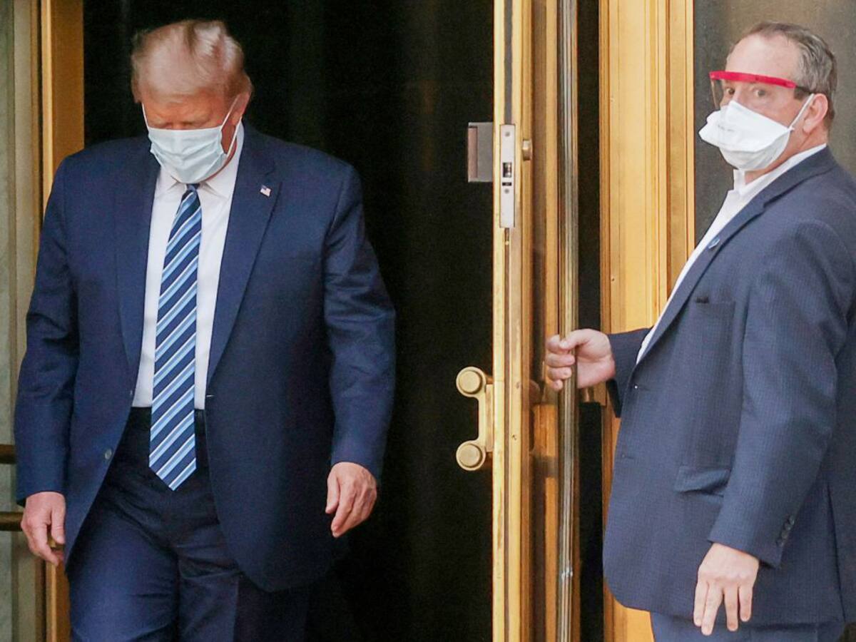 Donald Trump abandona el hospital tras recibir el alta médica