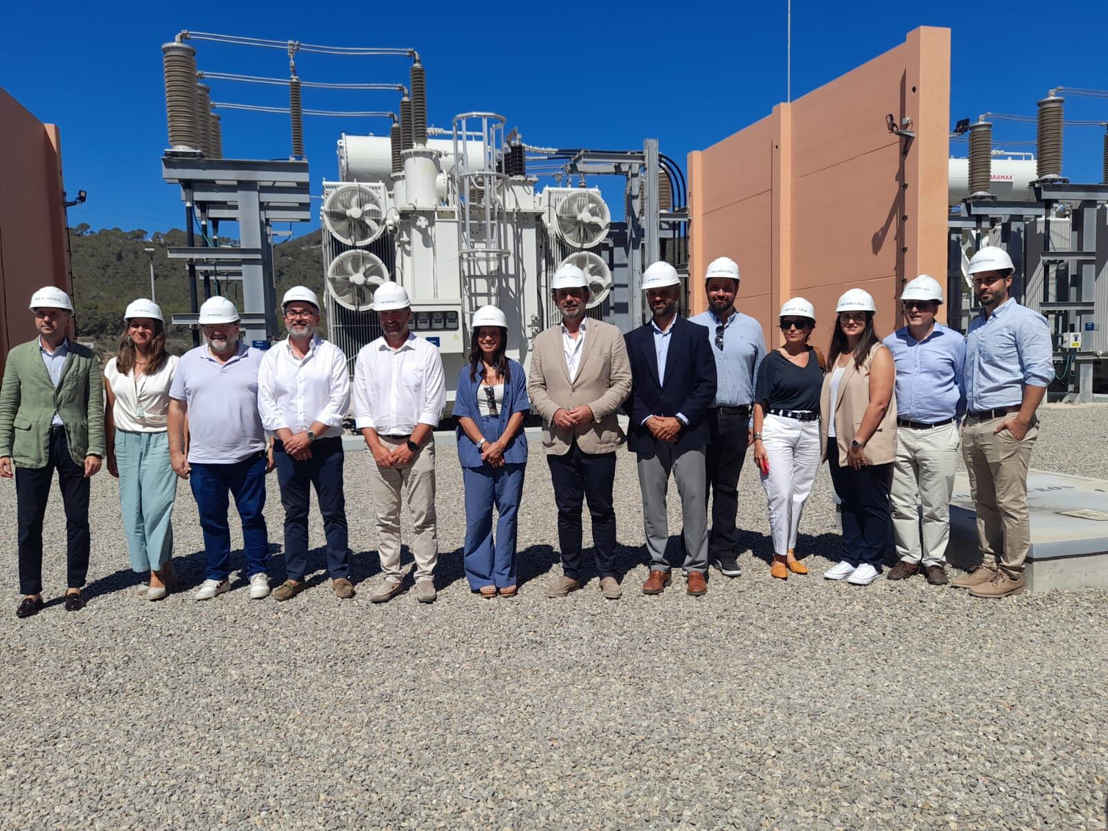 Un momento durante la visita