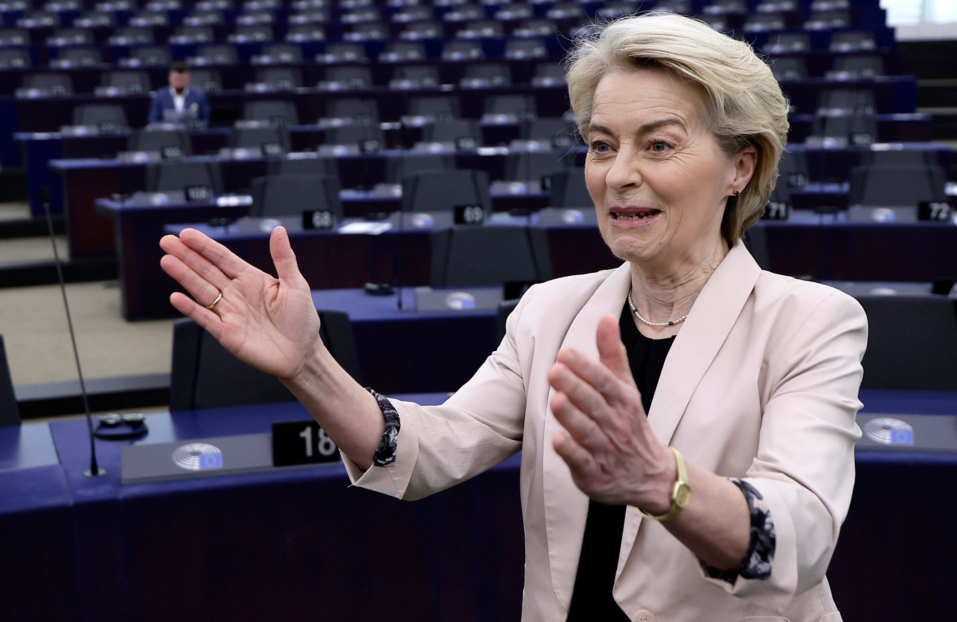 La presidenta de la Comisión Europea, Ursula von der Leyen