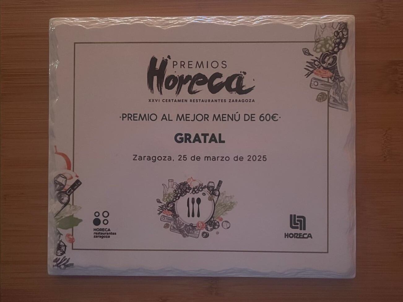 El Gratal triunfa en los premios Horeca 2025