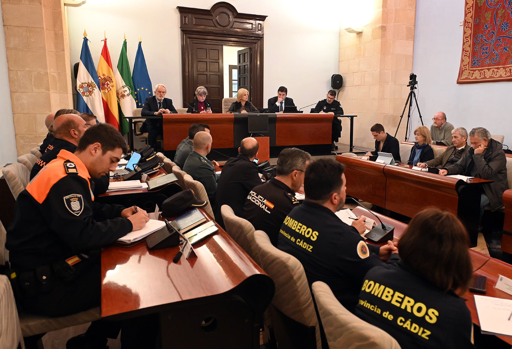 Junta Local de Seguridad celebrada este lunes en el Ayuntamiento de Jerez