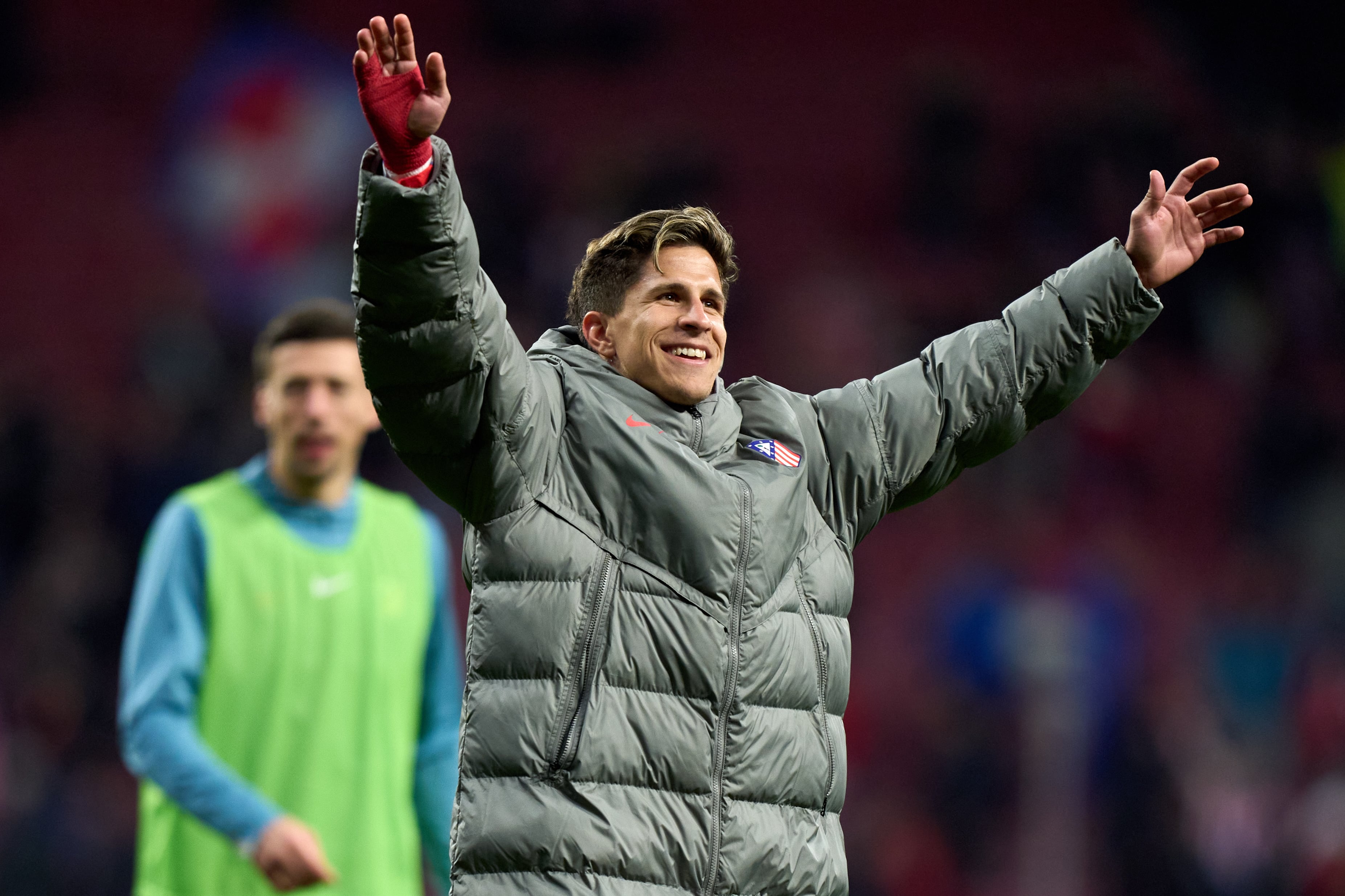 Giuliano Simeone celebra la clasificación a semifinales de Copa del Rey