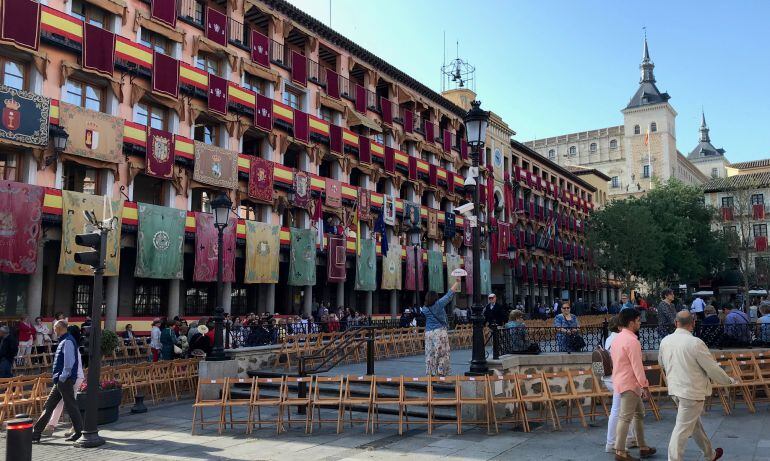 Foto de archivo de la fachada de la Delegación del Gobierno de Castilla-La Mancha, situada en la Plaza de Zocodover de Toledo