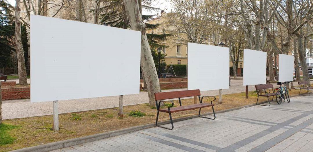 Espacios asignados en Palencia para los carteles electorales