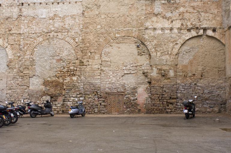 L'aqüeducte romà que quedarà al descobert després de les obres de recuperació