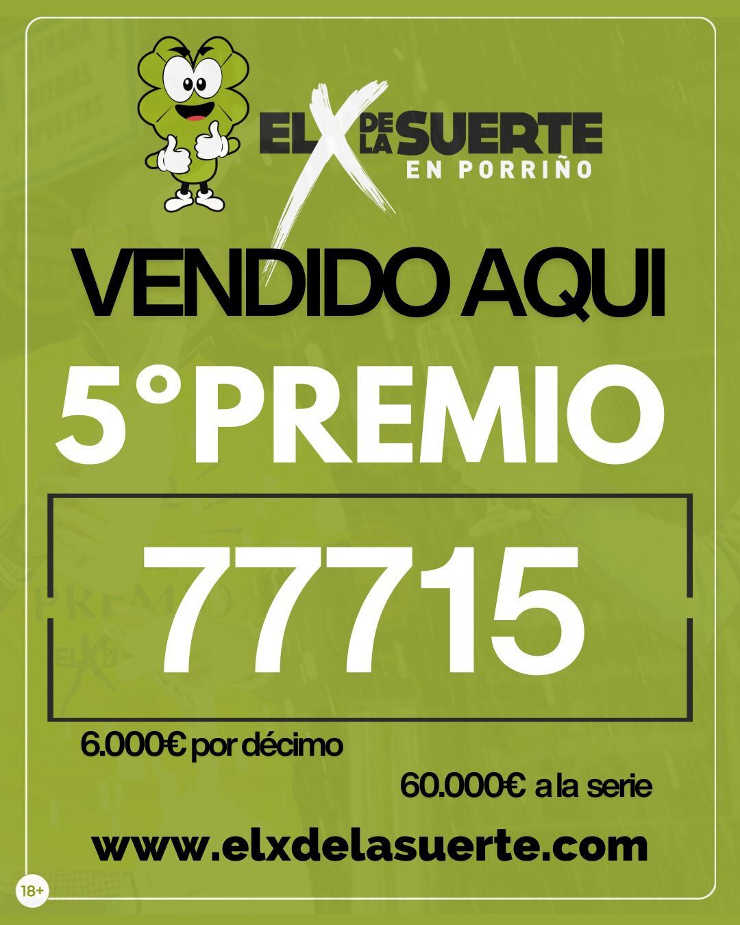 Quinto Premio en el X de la Suerte, O Porriño