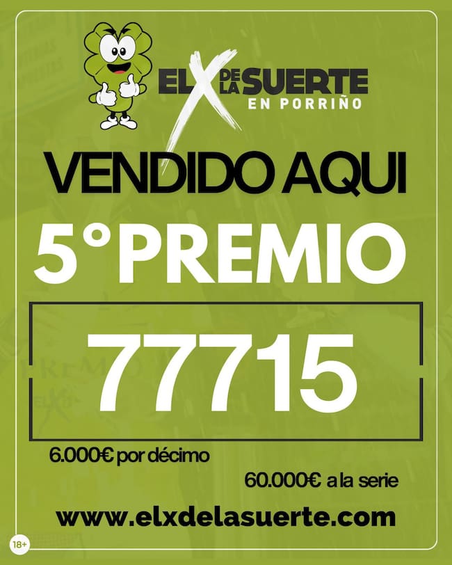 Quinto Premio en el X de la Suerte, O Porriño