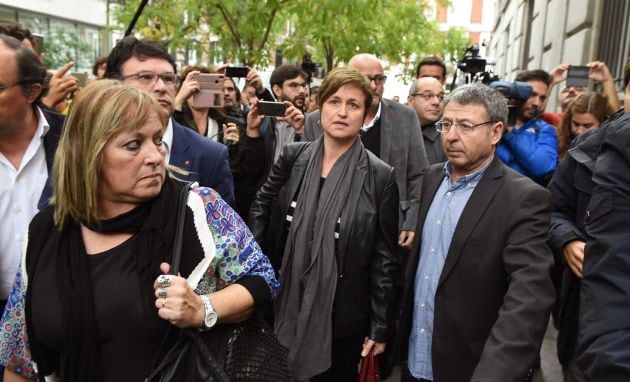 Ramona Barrufet y Anna Simó a su llegada a la sede del Supremo el jueves pasado