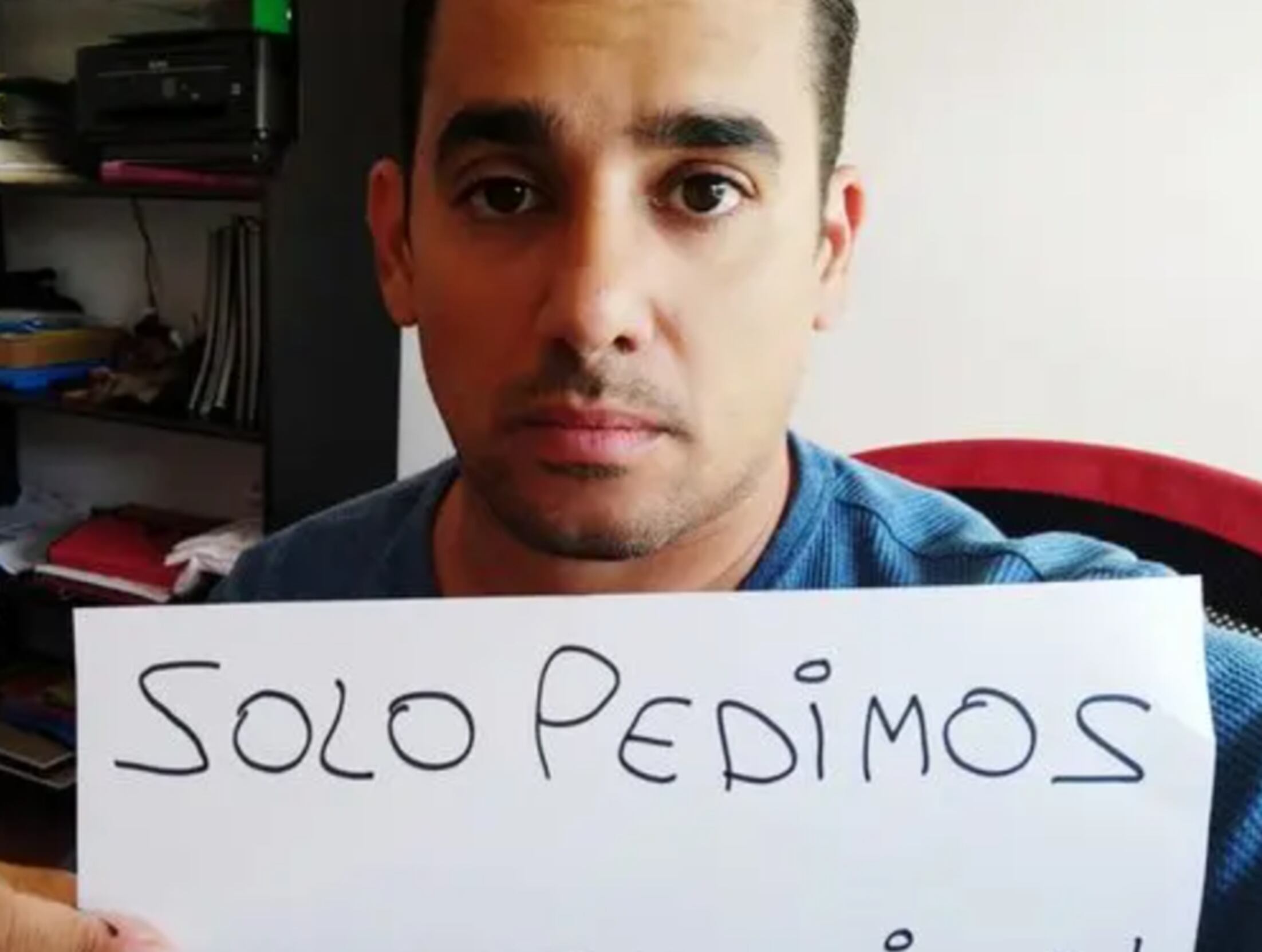 Yoné Caraballo como portavoz sindical durante la pandemia