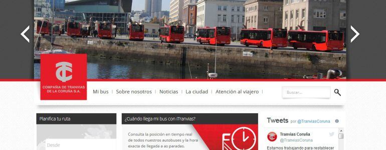 Web de la compañía de tranvías