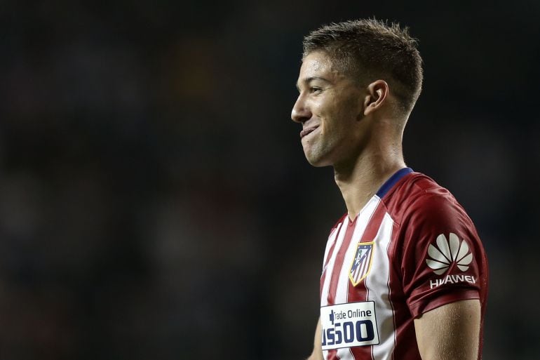 El delantero argentino, Luciano Vietto, con la camiseta del Atlético de Madrid.