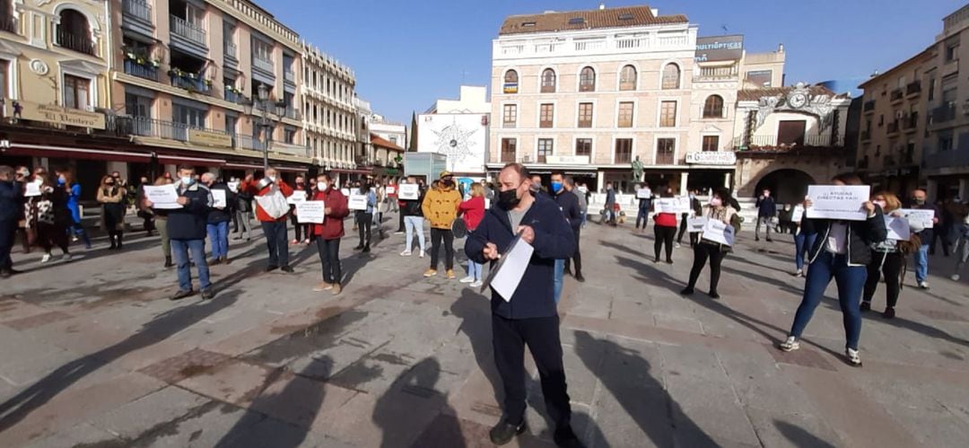 Concentración de los hosteleros en Ciudad Real