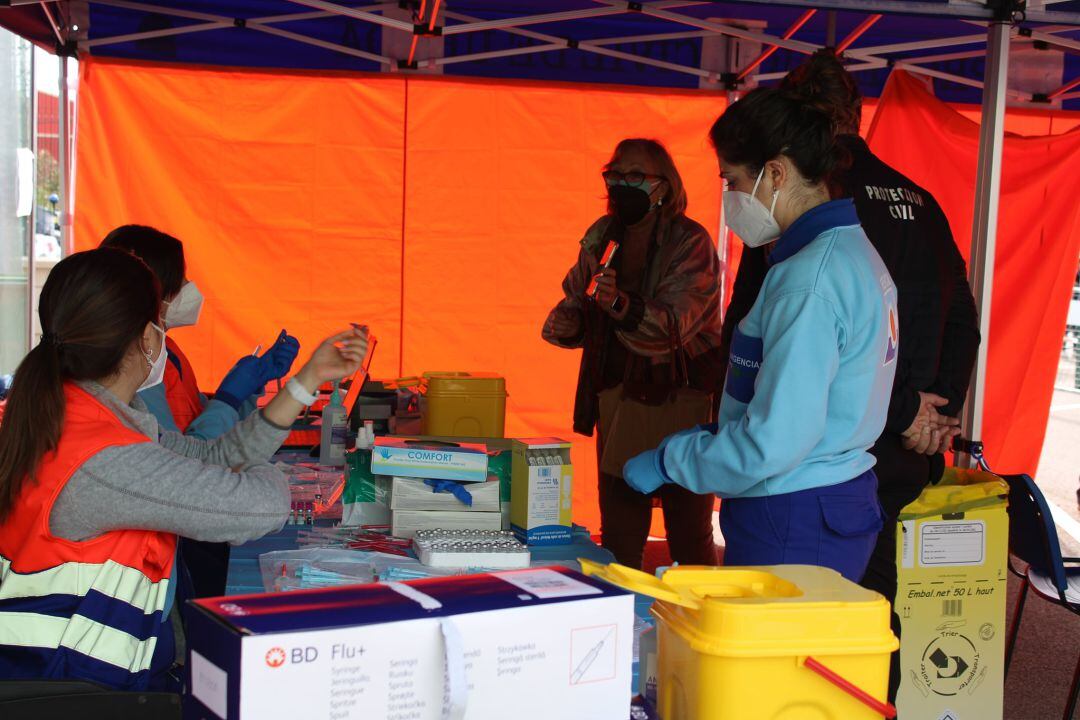 Vacunación en Úbeda durante la jornada del19 de abril