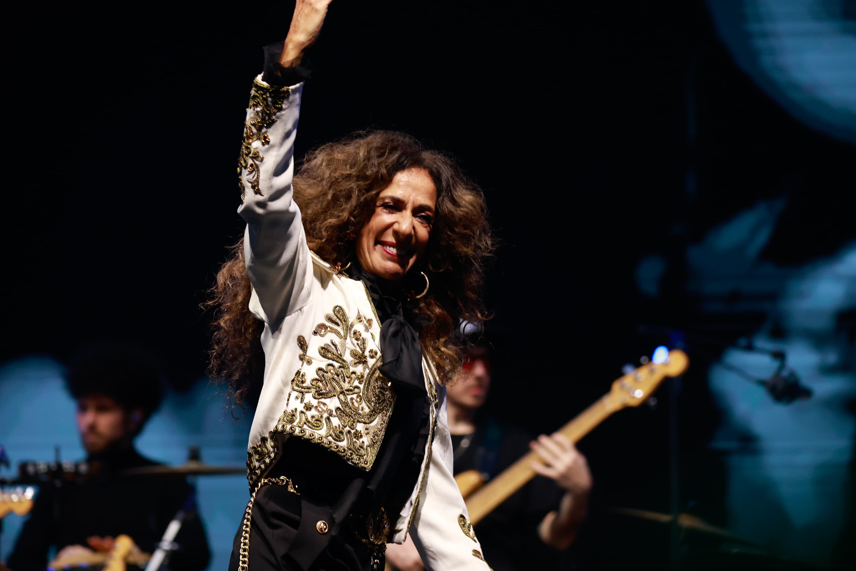 Rosario Flores durante un concierto.