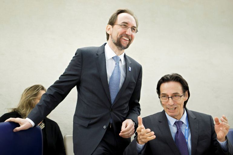 Alto Comisionado de la ONU para los Derechos Humanos, Zeid Raad al Hussein, presentando su informe anual sobre los Derechos Humanos en el mundo