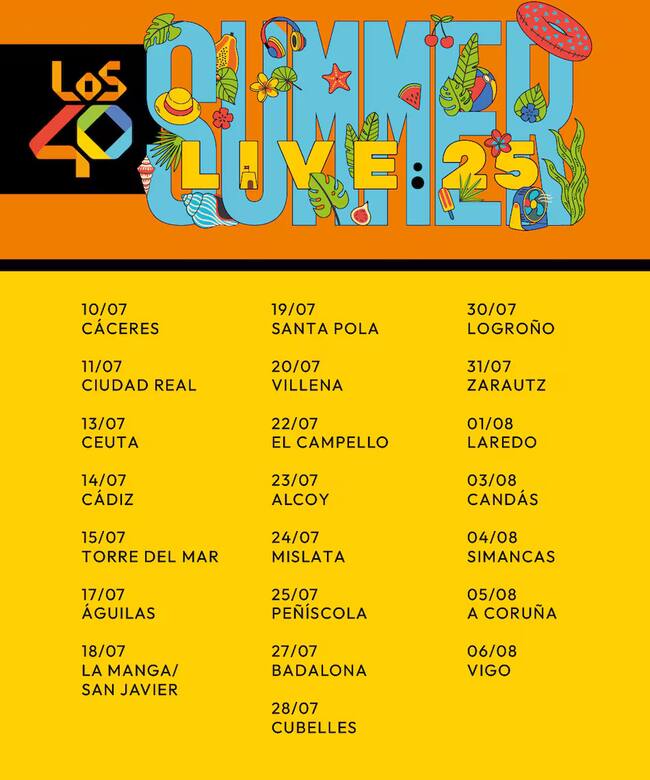 Cartel LOS40 Summer Live