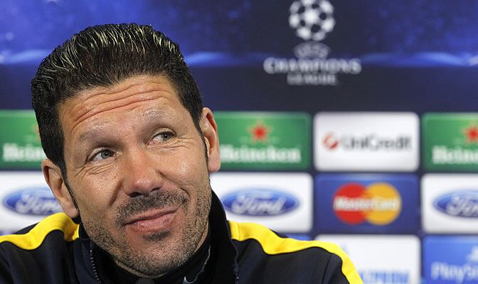 Simeone comparece en rueda de prensa