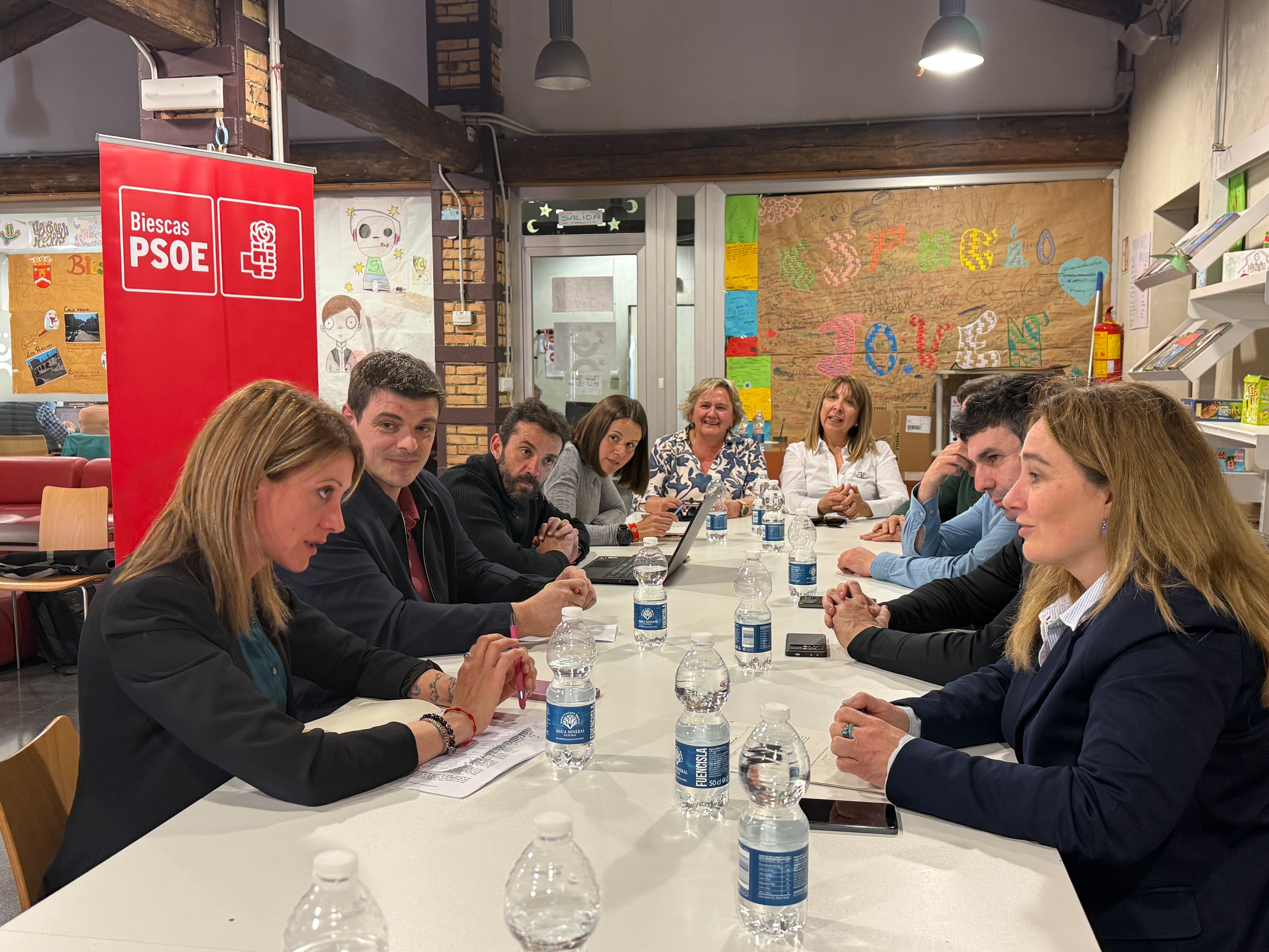 Reunión socialista en Biescas