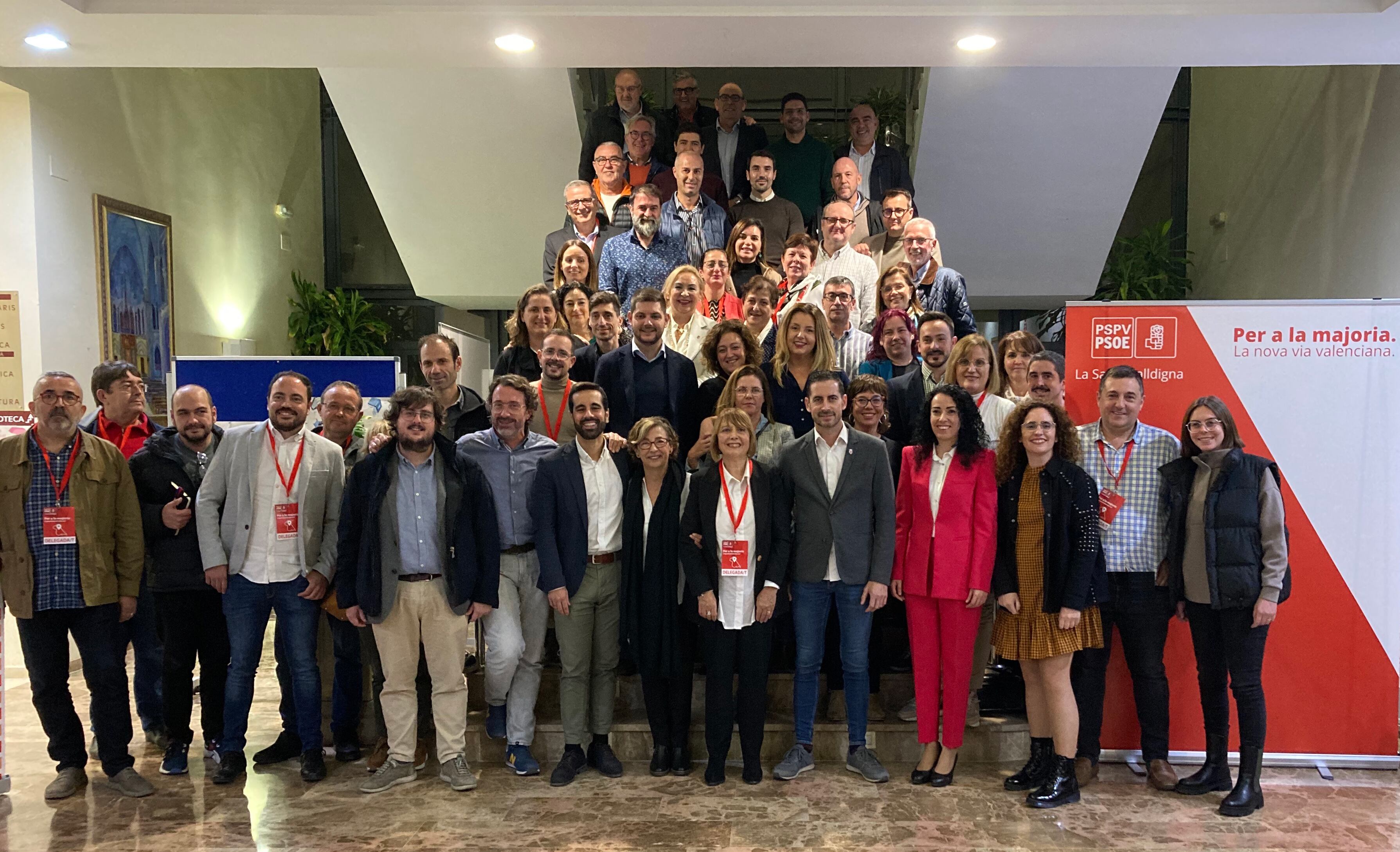 Delegados comarcales del PSPV-PSOE en La Safor.