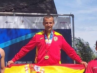 El atleta segoviano Juan Cotrina consigue dos medallas en el Campeonato del Mundo de Bomberos