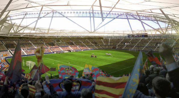 El futuro estadio Ciutat de Valenciia