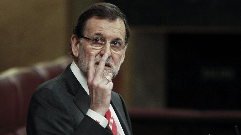 Mariano Rajoy, durante una sesión en el Congreso de los Diputados