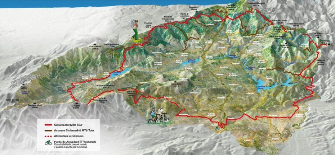 Mapa del anillo ciclista